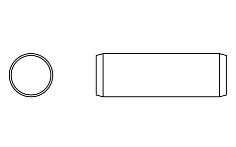 Preview of the Parallel pin ISO 2338 25 m6 x 75 symbol, block PIN_25X75