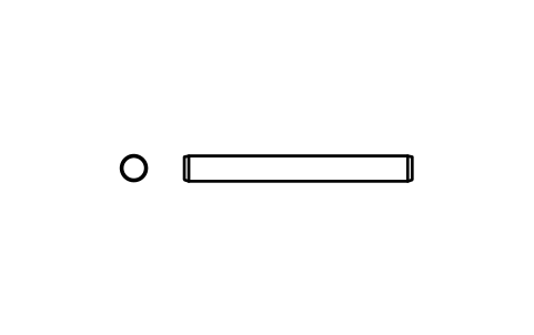 Preview of the Parallel pin ISO 2338 2 m6 x 18 symbol, block PIN_2X18