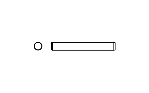 Preview of the Parallel pin ISO 2338 2.5 m6 x 20 symbol, block PIN_2_5X20