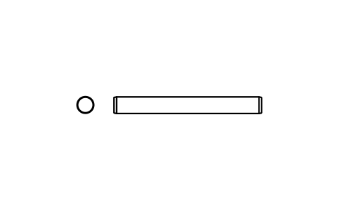Preview of the Parallel pin ISO 2338 2.5 m6 x 22 symbol, block PIN_2_5X22