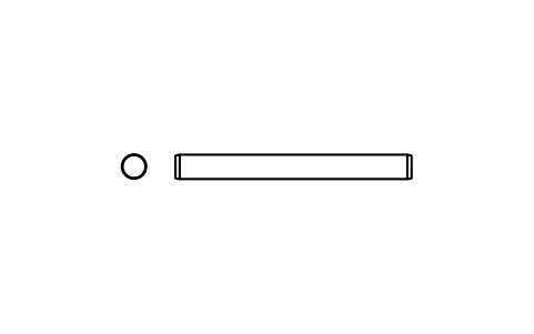 Preview of the Parallel pin ISO 2338 2.5 m6 x 24 symbol, block PIN_2_5X24
