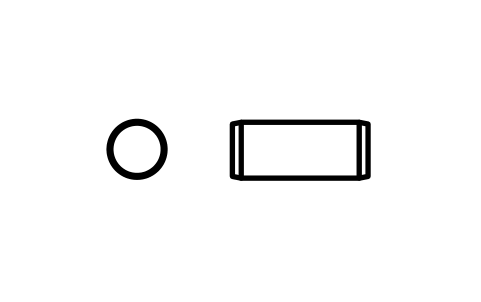 Preview of the Parallel pin ISO 2338 2.5 m6 x 6 symbol, block PIN_2_5X6