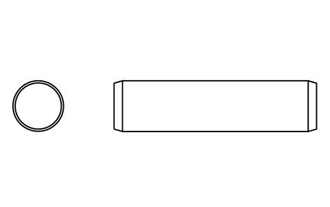 Preview of the Parallel pin ISO 2338 30 m6 x 120 symbol, block PIN_30X120