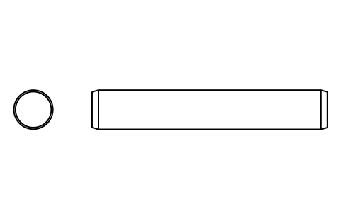 Preview of the Parallel pin ISO 2338 30 m6 x 180 symbol, block PIN_30X180