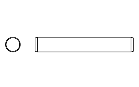 Preview of the Parallel pin ISO 2338 30 m6 x 200 symbol, block PIN_30X200
