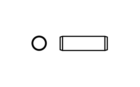 Preview of the Parallel pin ISO 2338 3 m6 x 10 symbol, block PIN_3X10