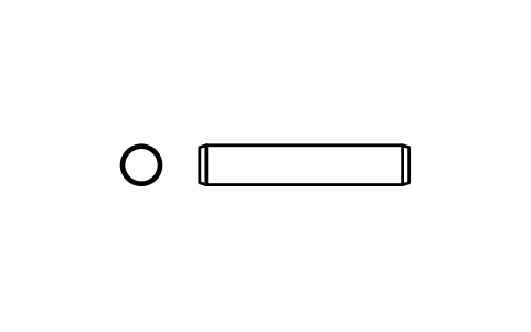 Preview of the Parallel pin ISO 2338 3 m6 x 16 symbol, block PIN_3X16