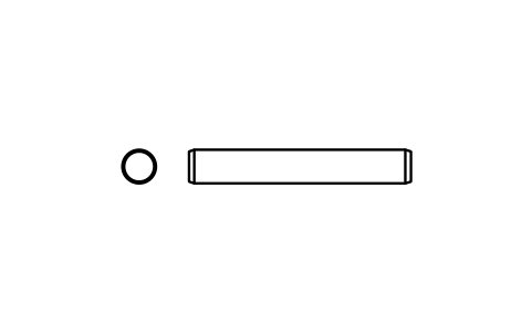 Preview of the Parallel pin ISO 2338 3 m6 x 20 symbol, block PIN_3X20