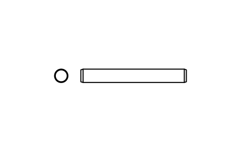 Preview of the Parallel pin ISO 2338 3 m6 x 24 symbol, block PIN_3X24