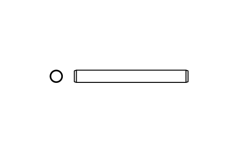 Preview of the Parallel pin ISO 2338 3 m6 x 28 symbol, block PIN_3X28