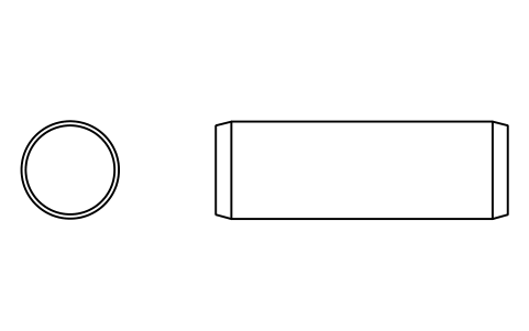Preview of the Parallel pin ISO 2338 40 m6 x 120 symbol, block PIN_40X120