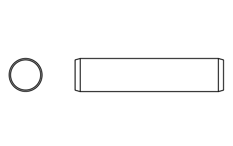 Preview of the Parallel pin ISO 2338 40 m6 x 180 symbol, block PIN_40X180