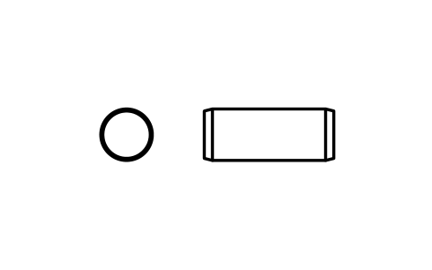 Preview of the Parallel pin ISO 2338 4 m6 x 10 symbol, block PIN_4X10