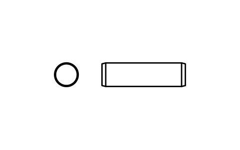 Preview of the Parallel pin ISO 2338 4 m6 x 14 symbol, block PIN_4X14