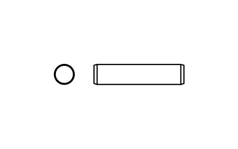 Preview of the Parallel pin ISO 2338 4 m6 x 18 symbol, block PIN_4X18