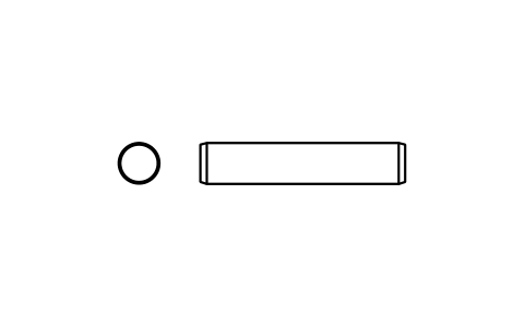 Preview of the Parallel pin ISO 2338 4 m6 x 20 symbol, block PIN_4X20