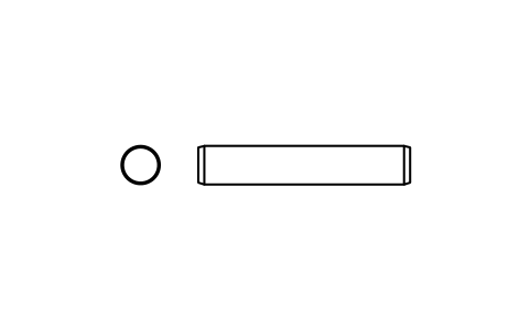 Preview of the Parallel pin ISO 2338 4 m6 x 22 symbol, block PIN_4X22