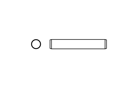 Preview of the Parallel pin ISO 2338 4 m6 x 24 symbol, block PIN_4X24