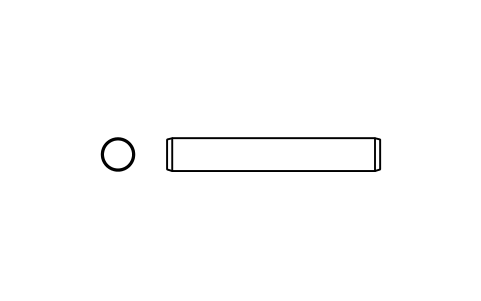 Preview of the Parallel pin ISO 2338 4 m6 x 26 symbol, block PIN_4X26