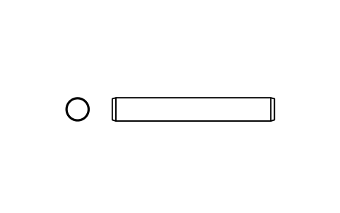 Preview of the Parallel pin ISO 2338 4 m6 x 28 symbol, block PIN_4X28