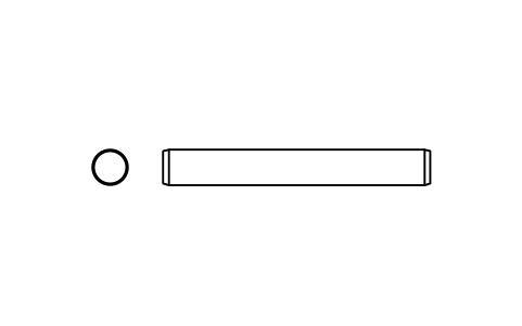 Preview of the Parallel pin ISO 2338 4 m6 x 30 symbol, block PIN_4X30