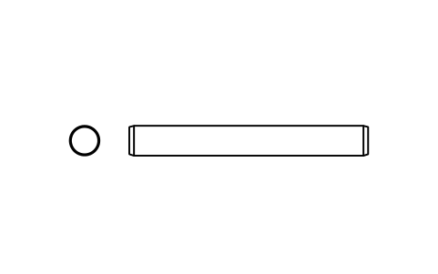 Preview of the Parallel pin ISO 2338 4 m6 x 32 symbol, block PIN_4X32