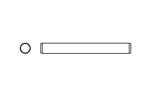 Preview of the Parallel pin ISO 2338 4 m6 x 35 symbol, block PIN_4X35