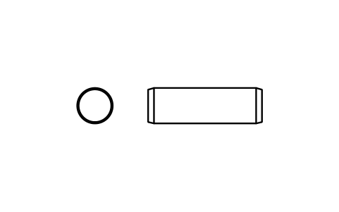 Preview of the Parallel pin ISO 2338 5 m6 x 16 symbol, block PIN_5X16