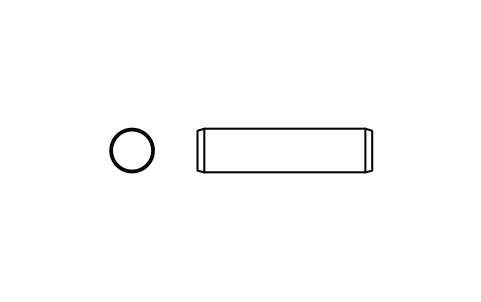 Preview of the Parallel pin ISO 2338 5 m6 x 20 symbol, block PIN_5X20