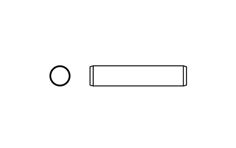 Preview of the Parallel pin ISO 2338 5 m6 x 24 symbol, block PIN_5X24