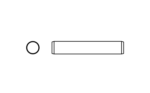 Preview of the Parallel pin ISO 2338 5 m6 x 28 symbol, block PIN_5X28