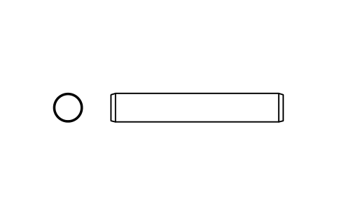 Preview of the Parallel pin ISO 2338 5 m6 x 30 symbol, block PIN_5X30