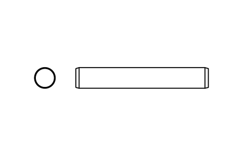 Preview of the Parallel pin ISO 2338 5 m6 x 32 symbol, block PIN_5X32