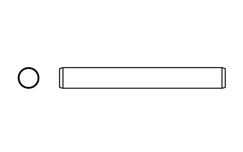 Preview of the Parallel pin ISO 2338 5 m6 x 40 symbol, block PIN_5X40
