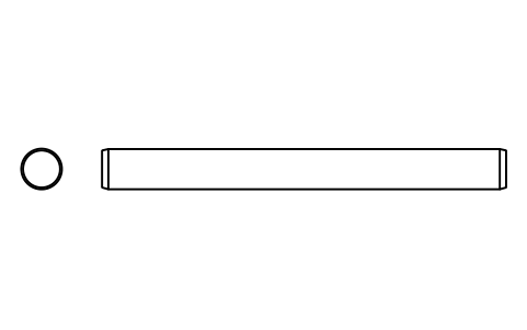 Preview of the Parallel pin ISO 2338 5 m6 x 50 symbol, block PIN_5X50