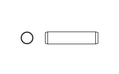 Preview of the Parallel pin ISO 2338 6 m6 x 26 symbol, block PIN_6X26
