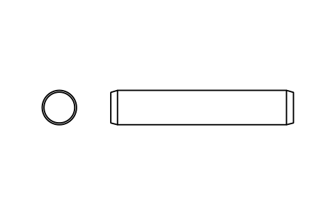 Preview of the Parallel pin ISO 2338 6 m6 x 32 symbol, block PIN_6X32