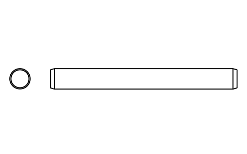 Preview of the Parallel pin ISO 2338 6 m6 x 55 symbol, block PIN_6X55
