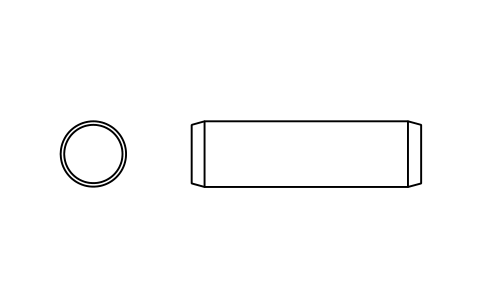 Preview of the Parallel pin ISO 2338 8 m6 x 28 symbol, block PIN_8X28