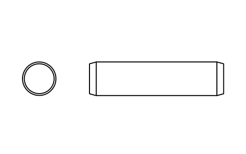 Preview of the Parallel pin ISO 2338 8 m6 x 32 symbol, block PIN_8X32