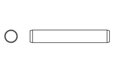 Preview of the Parallel pin ISO 2338 8 m6 x 50 symbol, block PIN_8X50