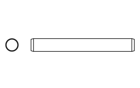 Preview of the Parallel pin ISO 2338 8 m6 x 65 symbol, block PIN_8X65