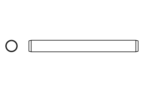 Preview of the Parallel pin ISO 2338 8 m6 x 75 symbol, block PIN_8X75