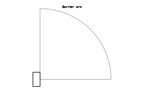 Barrier arm 심볼 미리보기, 블록 PKG_BARRIER