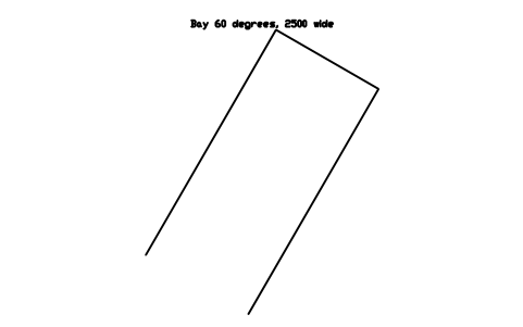 Bay 60 degrees, 2500 wide 심볼 미리보기, 블록 PKG_BAY_60