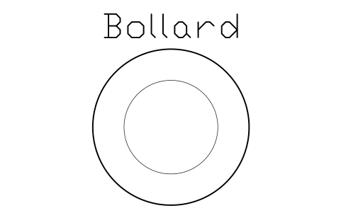 Bollard 심볼 미리보기, 블록 PKG_BOLLARD