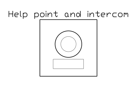 Help point and intercom 심볼 미리보기, 블록 PKG_INTERCOM