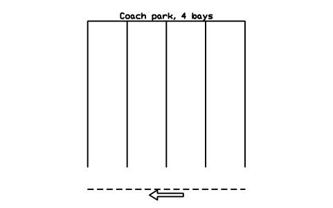 Coach park, 4 bays 심볼 미리보기, 블록 PKG_LAYOUT_COACH