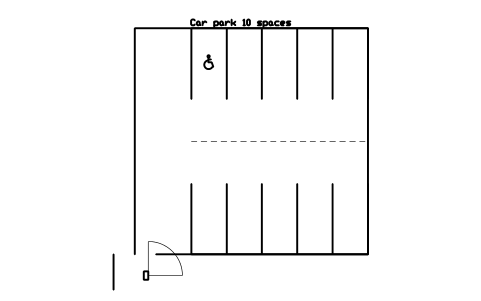 Car park 10 spaces 심볼 미리보기, 블록 PKG_LOT_10