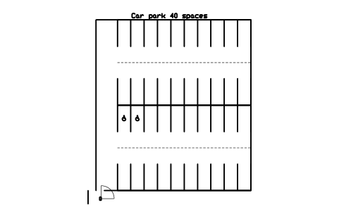 Car park 40 spaces 심볼 미리보기, 블록 PKG_LOT_40